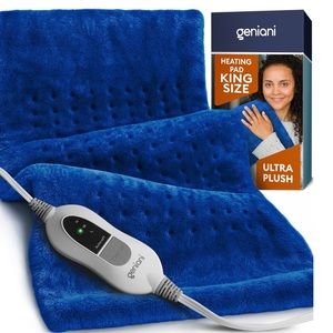 GENIANI XL Heating Pad for Back Pain & Cramps Relief, Auto Shut Off,